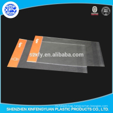 Clear OPP Plastic Packing bag with header and explosion-proof edge